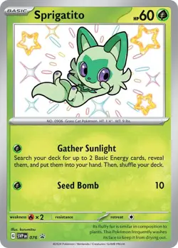 Pokemon NM Sprigatito Black Star Promo 076 Scarlet & Violet Promo Cards (SVP) - Image 1