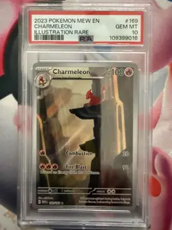 Pokemon TCG Charmeleon Scarlet Violet-151 Illustration Rare Card 169/165 PSA 10 - Image 1