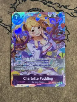 One Piece Card Game Charlotte Pudding (Alternate Art) PRB02-010 SR NM English - Image 1