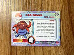 #44 Gloom - Pokemon Topps Silver Holo Card - Blue Logo - Image 2