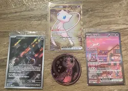 Pokemon TCG 151 S&V Mewtwo Promo 3 Card Set With Mewtwo Pog. Factory Sealed - Image 1
