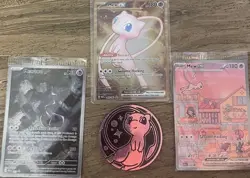 Pokemon TCG 151 S&V Mewtwo Promo 3 Card Set With Mewtwo Pog. Factory Sealed - Image 2