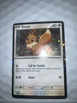Eevee - SVP 200 Pokemon TCG Destined Rivals Cosmos Holo Black Star Promo Card - Image 1