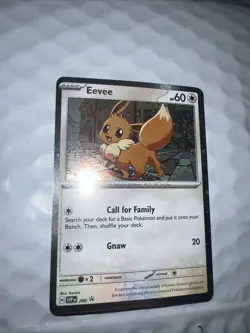 Eevee - SVP 200 Pokemon TCG Destined Rivals Cosmos Holo Black Star Promo Card - Image 2