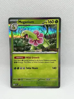 Meganium Pre Release Mega Evolutions Promo Card Pokemon TCG - Image 2
