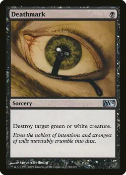 1 x Deathmark - Foil - M10 - LP-Magic 2010 The Gathering-MTG - Image 1