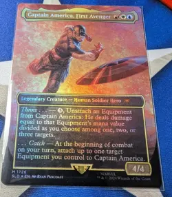 Captain America, First Avenger MTG Marvel Secret Lair NM Foil Unplayed SLD - Image 1