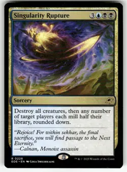 SINGULARITY RUPTURE #228 (RARE) MTG EDGE OF ETERNITIES - Image 1