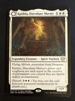 1x Katilda, Dawnhart Martyr (21) Innistrad: Crimson Vow LP MTG Magic x1 MKE - Image 1