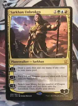Sarkhan Unbroken - Dragons of Tarkir Magic The Gathering - Image 1