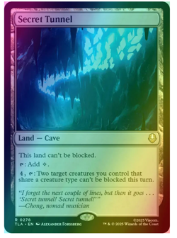 Secret Tunnel - Foil Avatar MTG - Image 1