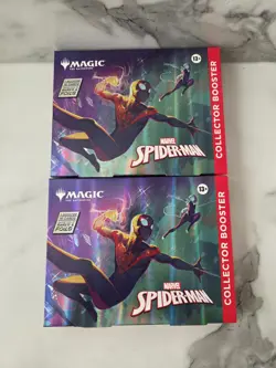 Magic The Gathering Marvel’s Spider-Man Collector Booster Omega Sealed X2 - Image 1