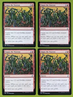 Empty the Warrens x4 Time Spiral Remastered 4x Magic the Gathering MTG - Image 1