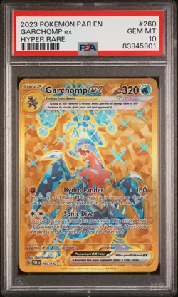 Garchomp ex - 260/182 - Hyper Rare - Paradox Rift - Pokemon - PSA 10! - Image 1