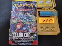 22.24g Stellar Crown Pokemon Booster Pack Scarlet & Violet - Sealed - #223 - Image 1