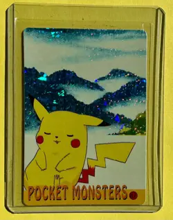 PIKACHU MOUNTAINS Pocket Monster Vending Machine Prism Stickers 2000 - Pokemon - Image 1