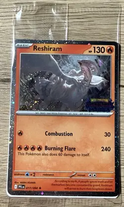 Reshiram 017/094 - Holo Rare - Pokemon TCG: Phantasmal Flames - NM stamped promo - Image 1
