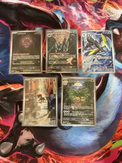 Lot Of 5 - Pokemon Mega Evolution Me01 Illustration Rares NM/M. - Image 1