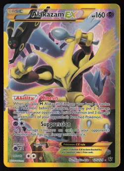 Alakazam EX (Secret) 125/124 XY - Fates Collide Pokemon TCG LP+ - NM - Image 1