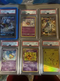 Intelleon 2021 Pokemon Evolving Skies PSA10, Pikachu V Psa8 & Random Slab LOT - Image 1