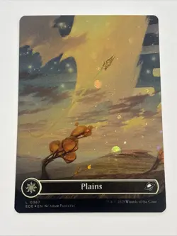 Plains (0367) (Borderless) (Galaxy Foil) - Edge of Eternities (EOE) - Image 1