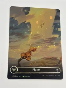 Plains (0367) (Borderless) (Galaxy Foil) - Edge of Eternities (EOE) - Image 3