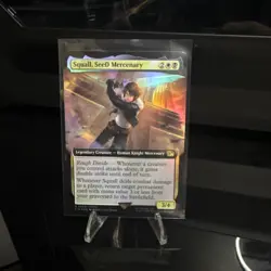 Magic The Gathering MTG - Squall, SeeD Mercenary (Extended Art) Foil - FIN - Image 1