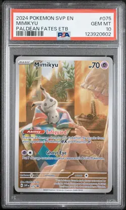 2024 POKEMON SVP EN-SV BLACK STAR PROMO #075 MIMIKYU PSA 10 - Image 1
