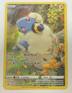 POKEMON TCG MAREEP GG34/GG70 CROWN ZENITH RARE HOLO MINT PACK TO SLEEVE - Image 1