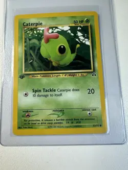 Caterpie 1st Edition 53/75 Neo Discovery WOTC Vintage Pokemon - Image 1