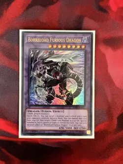 Yugioh! Borreload Furious Dragon - SDRR-EN042 Ultra Rare 1st Edition VLP - Image 1