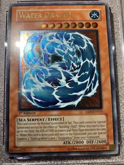Yugioh Water Dragon EEN-EN015 Ultimate Rare 1st Edition CGC 8 NM/Mint - Image 2