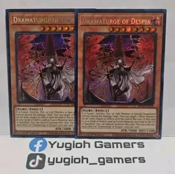 YUGIOH DRAMATURGE OF DESPIA X2 SECRET MP22-EN124 1 ST EDITION LIGHT PLAYED - Image 1