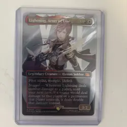 Lightning Army Of One (Borderless) (Surge Foil) - FINAL FANTASY MTG 0545 - Image 1