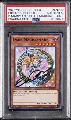 2020 1ST ED #EN000 DARK MAGICIAN GIRL PSA AUTHENTIC AUTO AUTHENTIC - Image 1