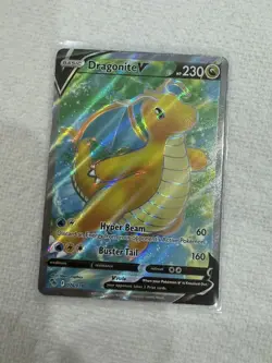Dragonite V 076/078 Ultra Rare Full Art Pokemon Go TCG Card NM/M - Image 1