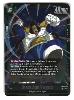 Great Ape Vegeta FB04-052 SR Fusion World Dragon Ball Super Card - Image 1