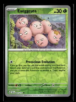 Pokemon Exeggcute 001/191 Surging Sparks Reverse Holo Common 3 Card Lot - Image 1