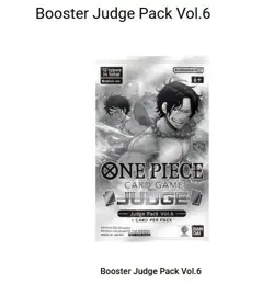 One Piece English Booster Tournament Judge Pack Vol.6 Card Carte Booster Mint - Image 1