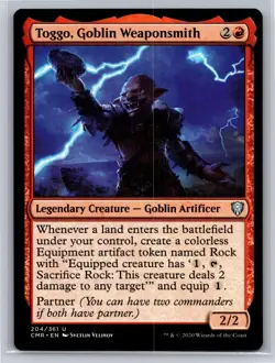 MTG Commander Legends Regular Uncommon Toggo, Goblin Weaponsmith 204/361 NM - Image 1