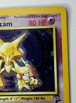 Pokemon Alakazam Base Set 2 Holo Unlimited Rare Card 1/130 LP Vintage - Image 5