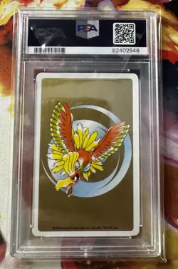 2000 Japanese Pokemon Houndour 3 of Diamonds Gold Playing Card PSA 10 Gem Mint - Image 2