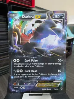 Darkrai EX 74/122 - 2016 XY Breakpoint Holo Rare Pokemon Card - NM Unplayed - Image 1