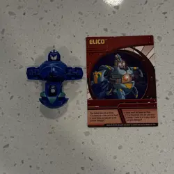 Bakugan Aquos Elico Battle Brawlers 680G RARE W/ Card - Image 1