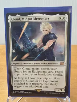 Final Fantasy Cloud Midgar Mercenary #10 Magic the Gathering Card - Image 1