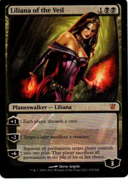 MTG: Innistrad: Liliana of the Veil: Lightly Played Condition - Image 1