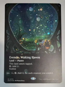 Evendo, Waking Haven 0374 (Borderless) (Galaxy Foil) Edge of Eternities Foil MTG - Image 1