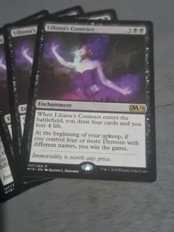 X1 LILIANA'S CONTRACT - M19 - MTG - Magic the Gathering-NM Condition - Image 2