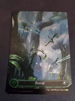 Forest 0371 (Borderless Galaxy Foil) Land MTG Edge of Eternities NM - Image 1