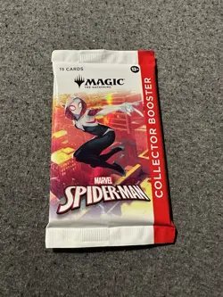 Sealed Magic The Gathering MTG Marvel's Spider-Man Collector Booster Pack - Image 1